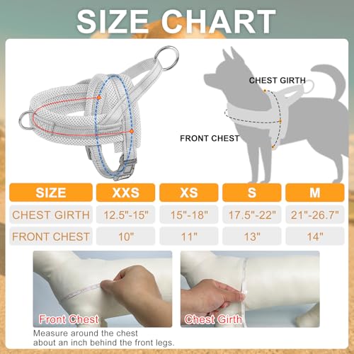 BEAUTYZOO No Pull Dog Harness Medium Sized Dog, Breathable Mesh Padded Dog Harness and Leash Set, Adjustable Reflective Escape Proof Dog Vest Harnessss Quick Fit for Training Walking, Purple M - color: Purple, size: M: Chest 21"-26.7"