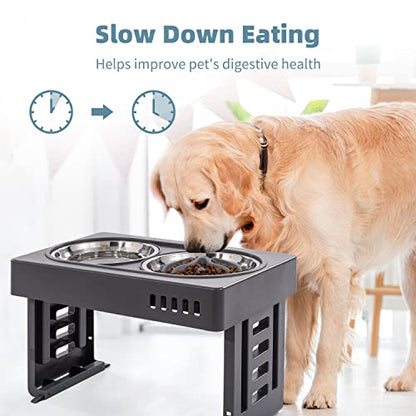 Jaoul Slow Feeder Dog Bowls Insert, Puzzle Slow Feeder Insert with 30 Octopus Suction Cups for Small Medium Large Size Dog Food Bowl (4.72 inch, Grey) - color: Grey, size: Medium(4.72 inch)