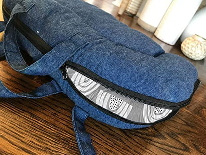 Woombie PortaPet, Portable Lazy Dog Lounger Bed in A Bag, Travel Pet Bed with Easy Carry Handles, Zips Shut to Carry Toys and Treats, Gray Rainbow, Small - size: Small