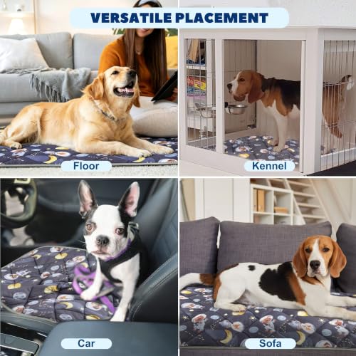 Paw Legend Cool Dog Mat for Dogs & Cats - Summertime Pet Cooling Mat & Blanket, Washable Fabric, X-Large - color: Cartoon, size: X-Large
