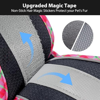 AIITLE Teacup Puppy Harness with Leash - Adjustable Soft Vest with Magic Tape & Reflective Safety Strips, Easy-Put-On for Poodles, Pomeranians - Gym, Hiking, Travel (Black, S) - color: Black, size: S(Chest: 13.5 - 15")