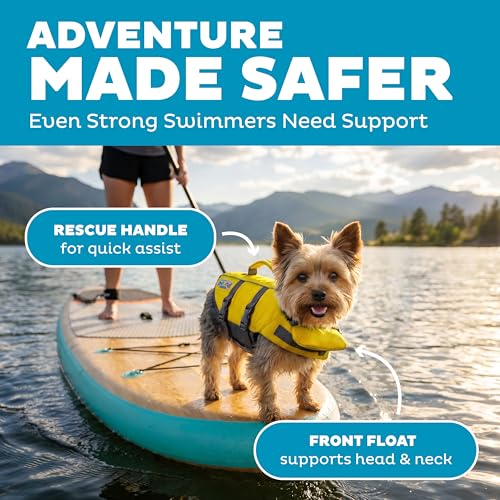 Outward Hound Granby Splash Yellow Dog Life Jacket, XS - color: Yellow, size: X-Small (Chest Girth: 11"-15")