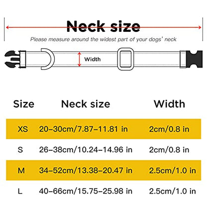 HEELE Dog Collar, Reflective Dog Collar, Soft Neoprene Padded Breathable Nylon Pet Collar Adjustable for Large Dogs, Army Green, L(15.74-25.98")