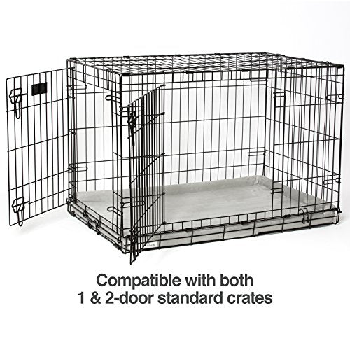 PetFusion PuppyChoice Dog Crate Bed | Durable Microsuede Cover, Solid Foam, Waterproof Liner | Removable Washable Crate Pad Cover. Replacements Covers & Blankets Also Avail | 1 Year Warr. - size: XXL - Fits 48" Crate
