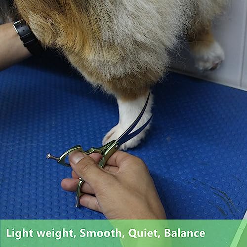 HASHIMOTO Curved Scissors for Dog Grooming, Dog Grooming Scissors Curved, Extremely Light Weight, 6.5 inch, 30 Degree of Curved Blade, Matt Surface. - size: 6.5", style: Curved (Super Lightweight)