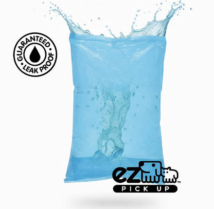 EZ Pick Up 1000 Ct Dog Waste Bags Blue 50 Rolls 1000 Poop Pet Disposal Bag | leak proof, extra large, heavy duty, puppy training, refill bags, 9"x12", poo bag, poopy clean up