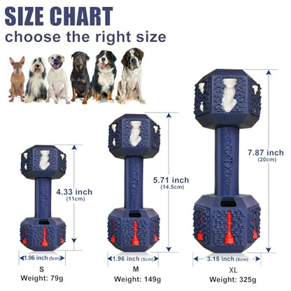 Dog Chew Toys for Aggressive Chewers,Food Grade Non-Toxic Dental Pet Toy,Tough Durable Indestructible Dog Toys for Medium Large Dogs.Blue - color: XLarge 7.8IN Blue