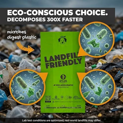 Doggy Do Good - 360 Count, Heavy Duty Poop Bags for Dogs - Standard Size - Dog Waste Bags Made with 50% Recycled Plastic + 15% Biobased Material - Landfill-Friendly, Unscented, Leak-Proof - size: 1 Count (Pack of 360)