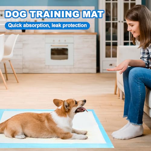 Thick Odor Neutralizing Disposable Dog Training Pads Heavy Duty Absorbent Pet Pee Pads for Dogs Odor Control Ultra Absorbent Dog Training Pads Large Size (50, M)