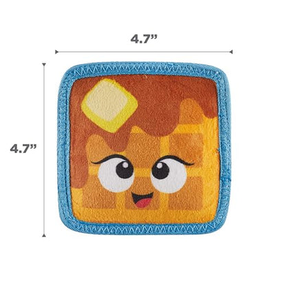 Outward Hound Tough Skinz Durable Squeaky Dog Toy with Two Tough Layers, Waffle, Multicolor, Small - color: Waffle, size: Small