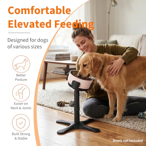 Dog Bowl Stand - This Stand Compatible with Stanley, Yeti, Coldest Dog Bowl, Meanwhile Ideal for Large, Medium, Small Breeds, Use to Elevate, Raise Pet Dishes, (Bowls not Included)