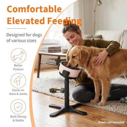 Dog Bowl Stand - This Stand Compatible with Stanley, Yeti, Coldest Dog Bowl, Meanwhile Ideal for Large, Medium, Small Breeds, Use to Elevate, Raise Pet Dishes, (Bowls not Included)