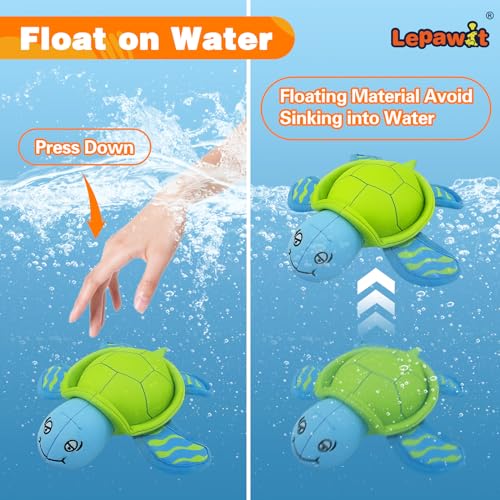Dog Pool Toys, Floating Water Toys for Dogs, Squeaky Dog Toys for Water or Pool, Outdoor Beach Interactive Dog Toys for Small and Medium Dogs – Turtle - style: A-Turtle