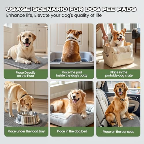 Dog Pee Pads for Dogs XXL 30"x36" Charcoal Puppy Pads 50 Counts Extra Large Disposable Activated Carbon Super Absorbent Full Edge-Wrapping Odor-Control Training Pads with Adhesive Tabs - size: 50 Count (30"x36")