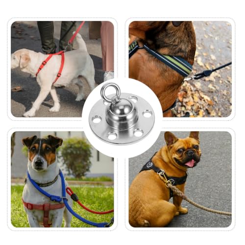 Gadpiparty Heavy Duty Dog Tie Stake with 360 Degree Rotation Portable Iron Ground Stake for Dogs and Other Objects for Yard and Garden Use
