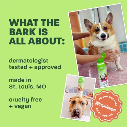 TropiClean 2-in-1 Dog Shampoo and Conditioner & Dog Detangler Spray Dematting, Grooming Bundle, Puppy Safe, Made in USA - size: Bundle