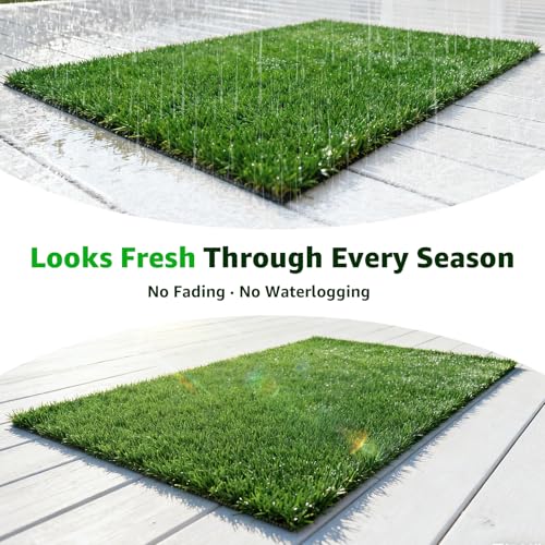 Artificial Grass Pad for Dogs Potty: 43.7x27.5 Inches Fake Grass for Dogs Puppy Potty Training to Pee and Poop on Balcony, Backyard, Patio, Apartment - Protect Floor and Furnitures, 2X Faster Drainage - size: XXL-43.7"x27.5"