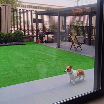 FREADEM Artificial Grass Turf for Pet Dogs 3' x 5', Fake Grass Lawn with Drain Holes, Indoor Outdoor Synthetic Grass Mat for Garden Gym Patio Balcony Playground Backyard, Height 0.8 Inch - size: 3' x 5'