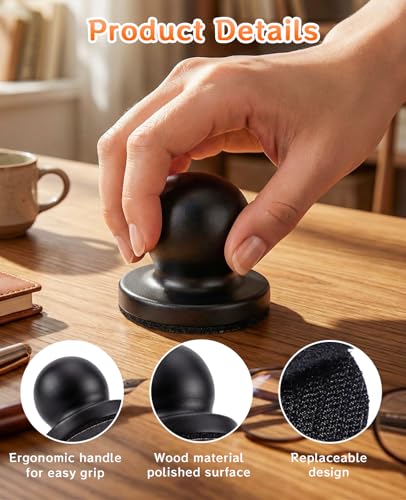 Wooden Dog Nail File, Dog Nail File Scratch Board with 8 Pcs Replaceable Sandpape