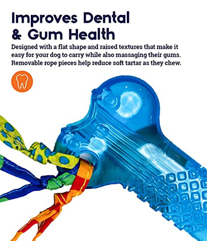 Bone Mini Dog Chew Toy & Treat Stuffer for Teething Puppies & Small Dogs up to 20 lbs, Bounces & Floats, Textured for Dental Support, Moderate Chewers, 5.5" - size: Mini (Pack of 1)