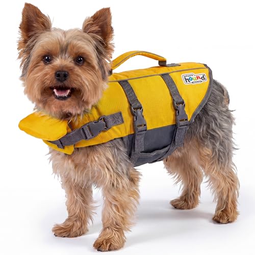 Outward Hound Granby Splash Yellow Dog Life Jacket, XS - color: Yellow, size: X-Small (Chest Girth: 11"-15")