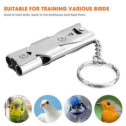 Gonetre Parrot Training Ultrasonic Whistle Pigeon Training Whistle Flying Training Whistle Back to The Nest Whistle Metal Whistle