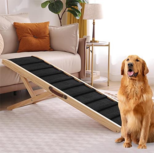 Large Dog Pet Ramp Stairs for Bed Car Truck Couch SUV,Dog Pet Ramp for Small Large Dogs Pets to Get on High Bed Truck Couch Sofa - size: Large