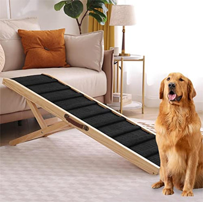 Large Dog Pet Ramp Stairs for Bed Car Truck Couch SUV,Dog Pet Ramp for Small Large Dogs Pets to Get on High Bed Truck Couch Sofa - size: Large