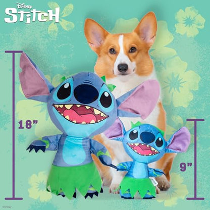 Disney for Pets Lilo and Stitch 18” Jumbo Plush Squeaker Dog Toy, Crinkle & Squeaky Pet Plushy, Cute Dog Toy Fans - color: Stitch Plush, size: 18 Inch