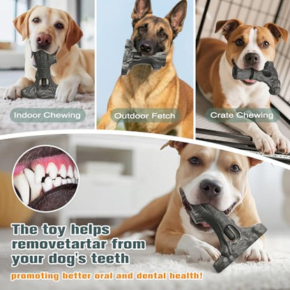 Bully Stick Holder for Dogs, Tough Chew Toy for Aggressive Chewers, Anti-Choking Dog Stick Holder Made of Food-Grade Nylon & Coffee Wood Fiber, Dishwasher Safe Durable Dog Toy for Large Dogs - color: Bully Stick Holder