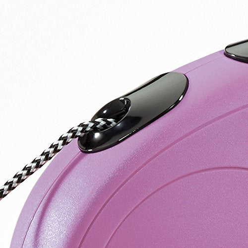 FLEXI New Classic Retractable Dog Leash (Cord), 16 ft, Medium, Pink - size: Medium 16 ft - 44 lbs