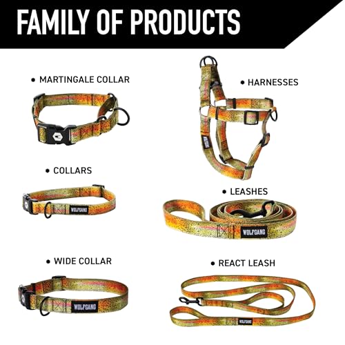 Wolfgang Heavy Duty, Adjustable Dog Collar with Quick Release Nylon Buckle for Walking & Training, CutBow Print, Small - color: CutBow Print, size: Small (5/8 Inch x 8-12 Inch)