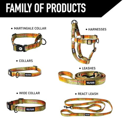 Wolfgang Heavy Duty, Adjustable Dog Collar with Quick Release Nylon Buckle for Walking & Training, CutBow Print, Small - color: CutBow Print, size: Small (5/8 Inch x 8-12 Inch)