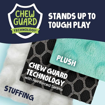 goDog Checkers Elephant Tough Plush Toy with Chew Guard Technology, Durable Checkered Fabric & Squeaker for Active Play, Gray, Large - color: Checkers - Elephant (Gray), size: Large