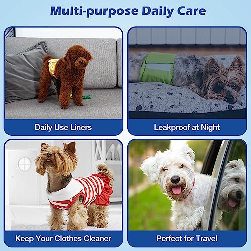 Dog Diaper Liners Booster Pads for Female and Male Dogs-80PCS, Super Absorbent Disposable Doggie Puppy Liners Period Pads Inserts for Most Dog Diapers, Pet Belly Bands and Male Wraps - size: XL-80Count