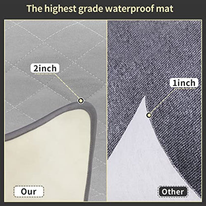 Washable Reusable Dog Pee Pads, 34"x52" Absorbent & Waterproof Puppy Training Pad for Crate, Playpen & Carpet, Large Potty Pads for Dogs, Cats & Small Pets - size: 1Pc 34x52 Inch