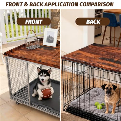 Dog Crate Topper Covers Plastic Foldable High Side Lip Dog Kennel Countertop Table Top (36.6" x 23.3")