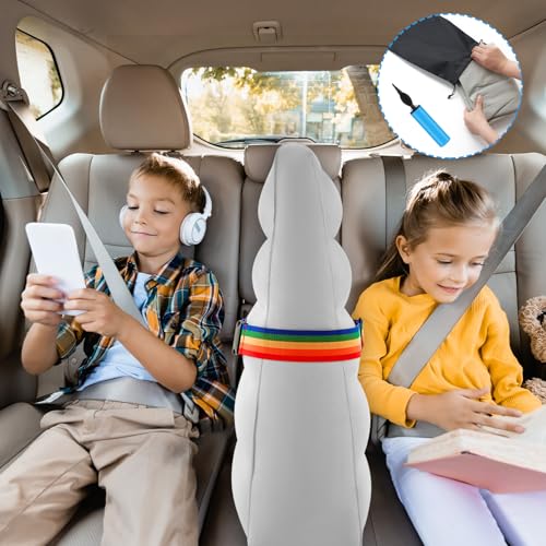 BBTO Inflatable Car Backseat Divider, Car Seat Divider, Portable Back Seat Rest for Kids to Stop Fighting Reduce Stress for Parents on Long Driving