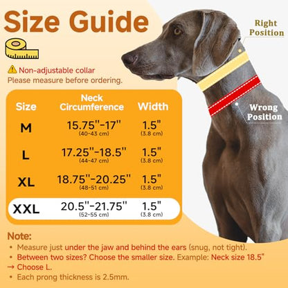 Mayerzon Martingale No Pull Collar for Medium Large Dogs, Walking Training Collar for Dogs German Shepherd Boxer Rottweiler That Pull, Reflective, with 360° Swivel Ring and Release Buckle(XXL, Black) - size: 2X-Large,2.5mm,20.5"-21.75"Neck