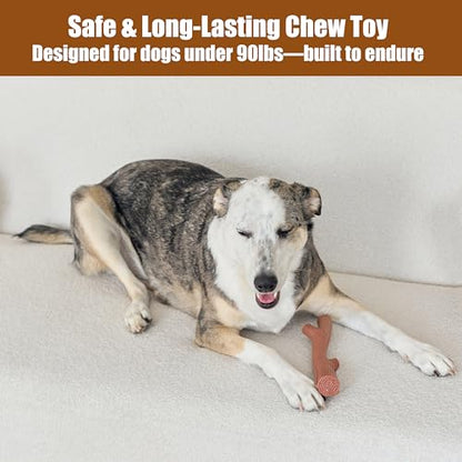 SPOT Bam-Bones Plus Branch -Bamboo Fiber & Nylon, Durable Long Lasting Dog Chew for Aggressive Chewers – Great Toy for Adult Dogs & Teething Puppies Under 90lbs, Non-Splintering, 9.5in, Beef Flavor - size: 9.5 inch (Pack of 1)