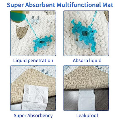 Dog Playpen Urine Pad Dog Pee Pads Puppy Pads,Personalized,Anti-Slip Bottom[PLAYPEN NOT Included] Leak-Proof/Machine Washable/Reusable Whelping Playpen Crate Pet Mattress Pad Pet Training Mat(White) - color: Wihte-1pcs Goodfriend, size: Fits 36" x 4 Panel