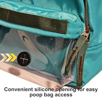 Dog Hiking Backpack Harness Lightweight, Adjustable, and Water-Resistant Pet Poopbag Holder for Outdoor Adventures,Puppy School or Everyday Walks (Medium) - size: Medium