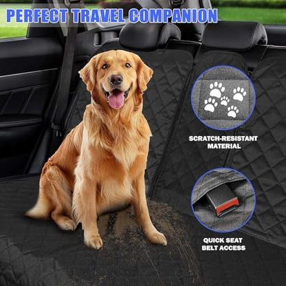 Yonktoo Dog Car Seat Cover for Back Seat, Car Seat Cover 60/40 Split Bench for Full-Size SUV, Pickup Truck, Big Truck - X-Large - 61" W - size: X-Large - 61" W