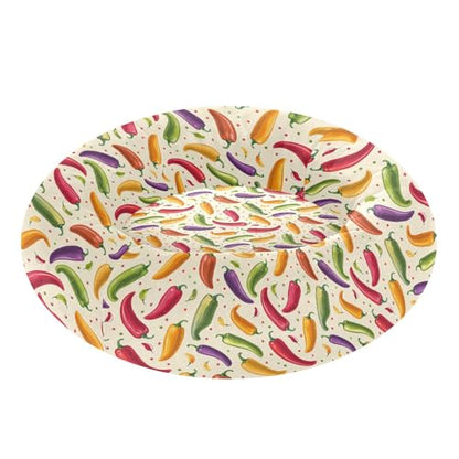 Pet Bed Chilli Pepper Lovely Dots Cat Snuggler Soft Winter Cushion, Cozy Round Bolster Nest for Indoor Kittens & Small Pets 15" - size: X-Small