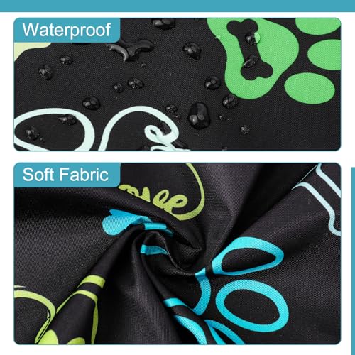 Dog Grooming Waterproof Apron with 2 Pockets, Cute Animals Puppy Dog Pets Apron - style: Dog Paw Heart Bone
