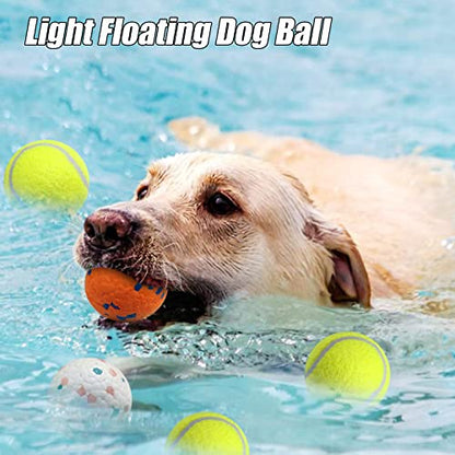 Indestructible Floating Bouncy Balls for Dogs - Small Breed, Lightweight Mini Tennis Balls - Odourless - 2.5" - 5 Pack - size: 5 pack tennis and Interactive Dog Ball
