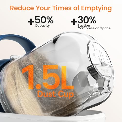 oneisall Dog Grooming Vacuum, Pet Grooming Vacuum with Clipper Nail Grinder, 1.5L Dust Cup Dog deshedding Brush with 7 Tools for Shedding Pet Hair, Home Cleaning(Blue) - color: Blue