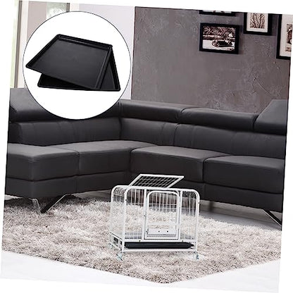 Mipcase 2pcs Dog Potty Training Aid Take The Urine Tray Drain Pan Pet Cage Bedpan Rabbit Potty Pet Cage Supplies
