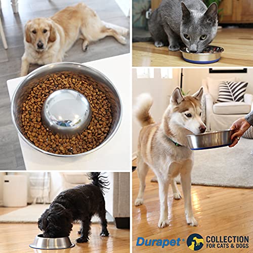 OurPet's DuraPet Premium Dishwasher Safe Stainless Steel Dog Bowl for Food or Water [Multiple Sizes for Small to Large Dogs] Extra Large (11 Cups) - size: 11 Cups
