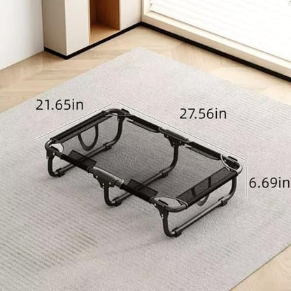 Elevated Dog beds Suitable for Small and Large Pets-Portable Folding Dog beds, with Breathable Cooling nets, Indoor and Outdoor cat hammocks in Summer and Outdoor Elevated Dog beds.